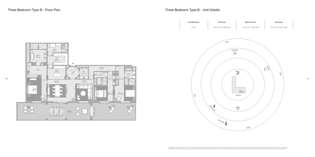 Floor plans: 3 bedrooms, with maid's room, some with a study